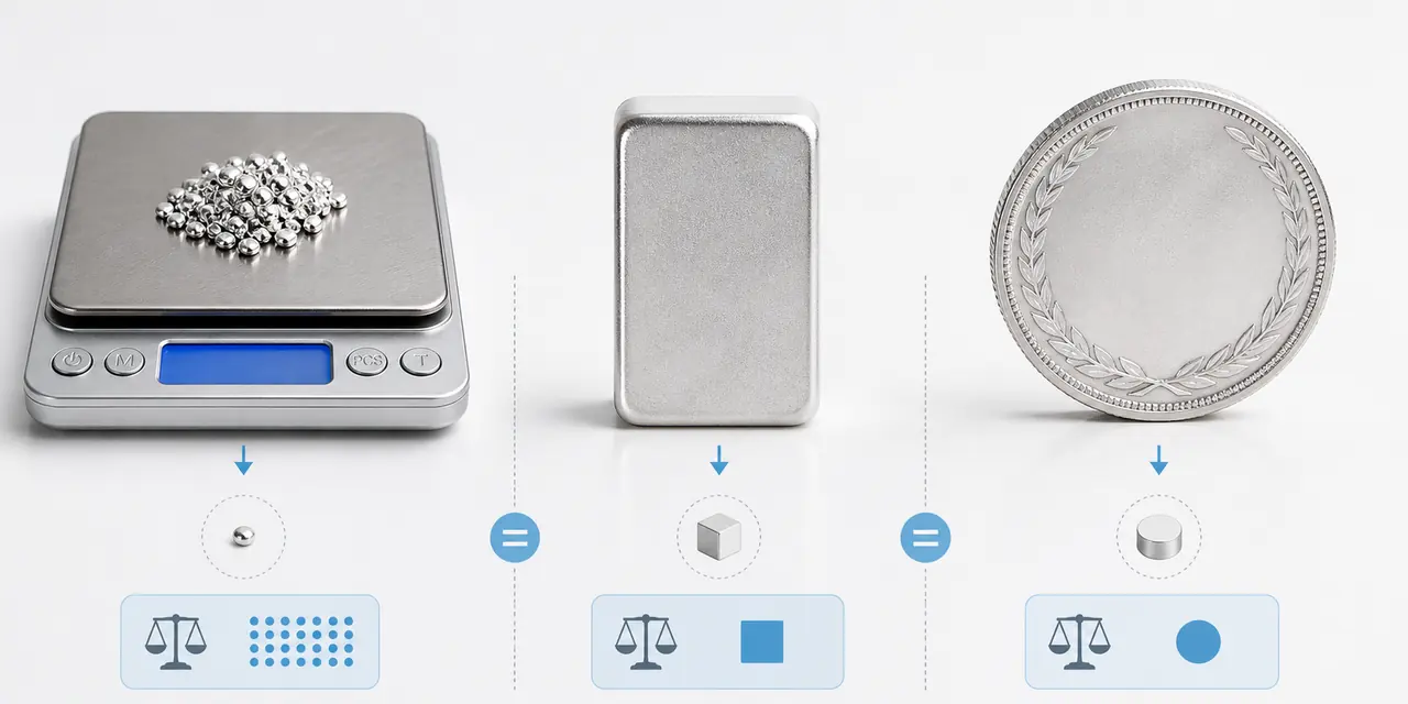 Silver price per gram reference with scale and silver pieces